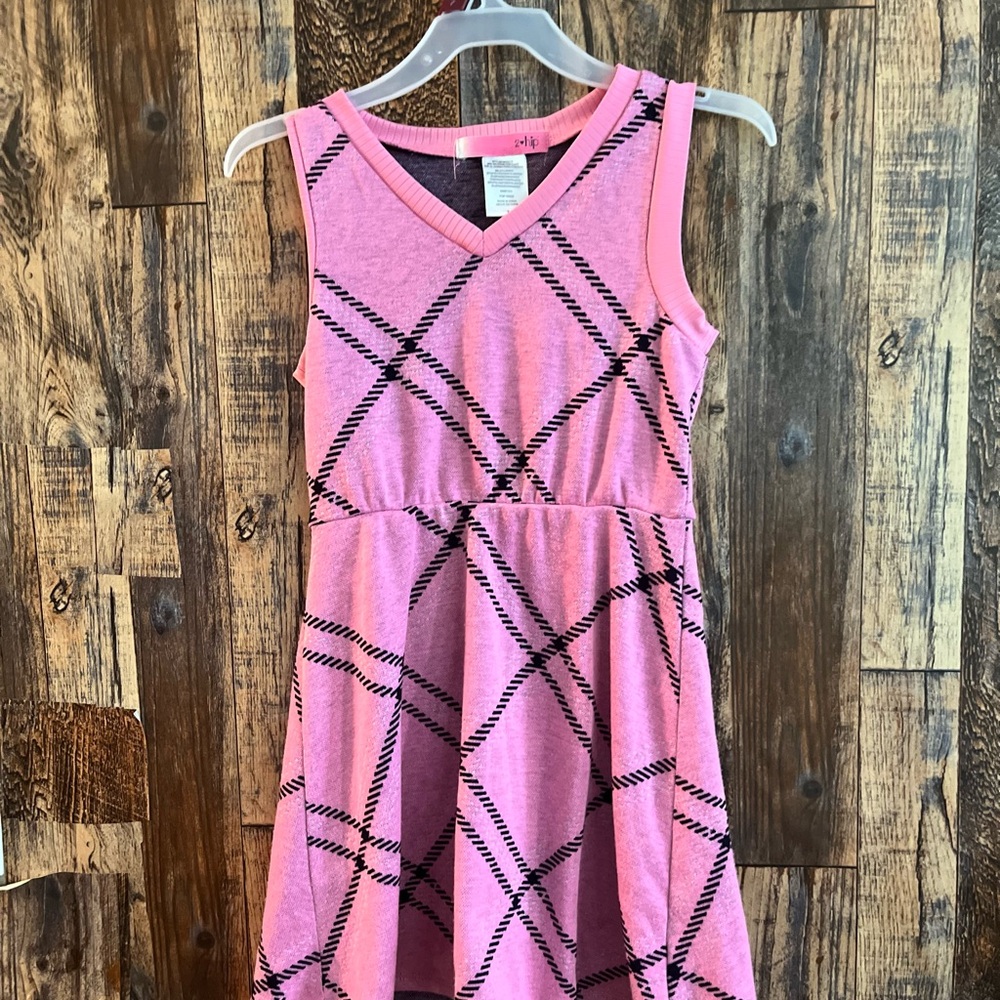 2 Hip  Girls size 7  Short Sleeve Textured Knit Skater Dress
